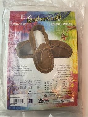 EZ LeatherCraft Kit Brown Suede Moccasin